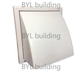 Cowl Wall Vent 100mm White Plst