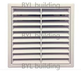 Fixed Louvre Grille 100mm White Plst